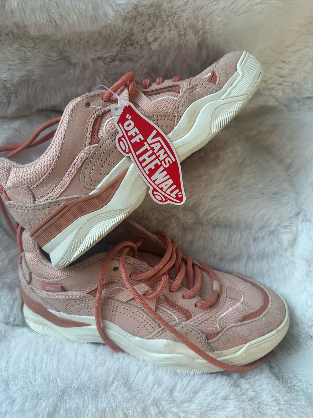 Vans Women's Dusty Rose Lace-Up Platform Sneakers